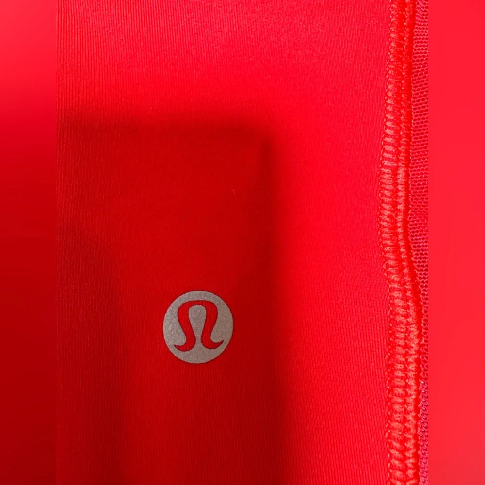 Lululemon Womens Red High Rise Ruched Stretch Mesh 17